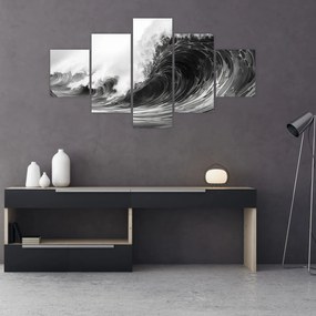 Obraz - Malowanie fal (125x70 cm)