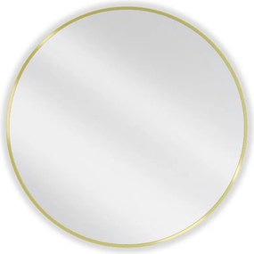 Mexen Loft lustro łazienkowe okragłe 80 cm, rama złota - 9850-080-080-000-50