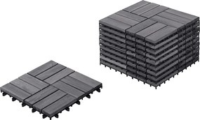 Płytki tarasowe ACERENZA Certyfikowane drewno akacjowe Szary