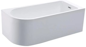 Wanna narożna - 201L - 150 x 75 x 58 cm - Biała - Prawy narożnik - ANIKA