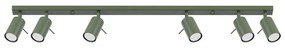 Zielona lampa sufitowa 6x117 cm Etna – Nice Lamps