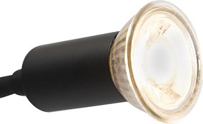 Inteligentna lampa ścienna czarna z USB, w tym Wi-Fi A60 i GU10 - Zeno