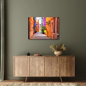 Obraz - Kolorowy dom w Burano, Wenecja (70x50 cm)