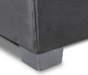 Łóżko Tapczan Młodzieżowe KARO 2 90x200 cm Pojedyncze Szare Welurowe