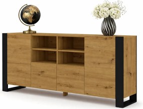 Komoda z szafkami dąb artisan H6-H63