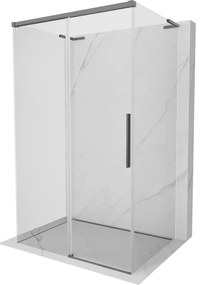 Mexen Rox-3S L kabina prysznicowa 3-ścienna rozsuwana 90 x 70 cm, transparent, gun metal - 8C2L-090-070-95-00-3S