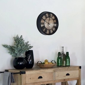 Zegar ścienny Vintage Ø 39 cm, wskazówkowy, okrągły, rzymskie cyfry