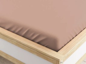 PrzytulneMieszkanie.pl Elastyczne prześcieradło z mikrofibry brudny róż 160 x 200 cm
