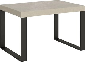 Stół rozkładany 140/244x90 cm Tecno kaszmir nogi antracytowe