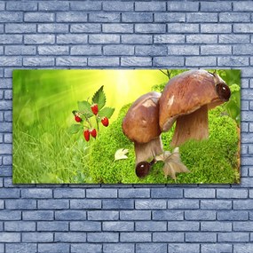 Obraz na płótnie Dary Lasu: Grzyby i Poziomki