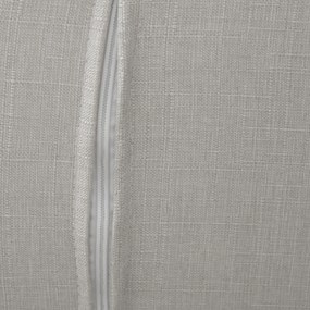 HOMCOM Fotel klubowy z podnóżkiem, pokrowiec imitujący len, drewniana rama, do 120 kg, Jasnoszary/Natura