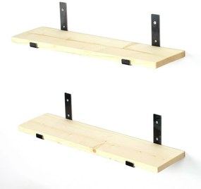 Półka Lam008 Black and Oak