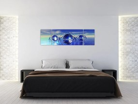 Obraz abstrakcji - woda (170x50 cm)