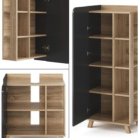 Zestaw mebli łazienkowych sonoma/antracyt 60x35x65 karen