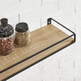 Zestaw 2 półek wiszących - sonoma - LWS441B11