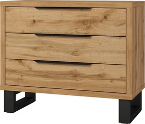 Komoda HALLETTA 99 cm do Salonu Sypialni Dąb wotan