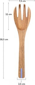 Drewniany sztućce do sałatek Zairin – Kave Home