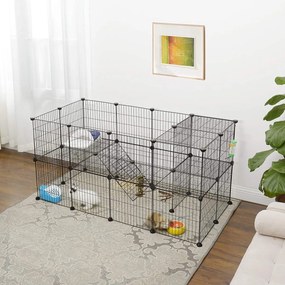 Zagroda dla małych zwierząt ANIMAL 143x73x71 cm, czarna