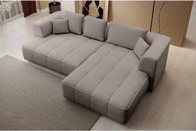 Narożnik ALBIO S Prawostronny z elektryczną regulacją siedziska, funkcja spania, wolnostojący w tkaninie EDEN 07 WERSAL