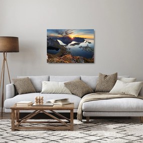 Obraz na szkle - Krajobraz górski, Norwegia (70x50 cm)