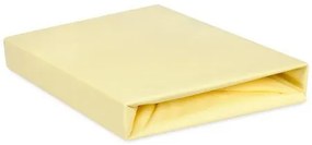 Prześcieradło nieprzepuszczalne Matex Jersey ecru,180 x 200 x 20 cm, 180 x 200 cm