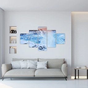 Obraz - Chłodne wodospady (125x70 cm)