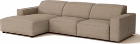 Narożnik modułowy Cursal A lewy – sofa narożna 284 x 166 cm, beżowy Raven 30, nowoczesny design