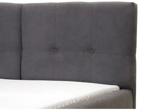 Łóżko tapicerowane z pojemnikiem FOLLER 120x200 cm Brązowy