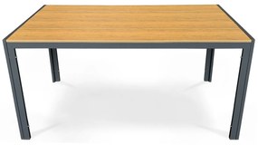 Stół ogrodowy Autronic, metal, polywood, brązowy, AZT-S1215 OAK