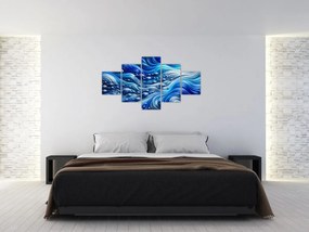 Obraz – Ryby w falach (125x70 cm)