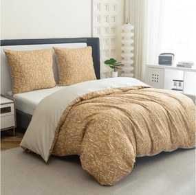 PrzytulneMieszkanie.pl PrzytulneMieszkanie.pl Pościel z mikroflanelu KOSTAR żółta Rozmiar pościeli: 70 x 90 cm | 140 x 200 cm