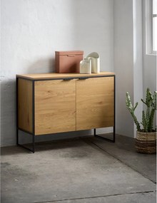 Komoda w dekorze dębu w naturalnym kolorze 104,5x80x45 cm Cesura – Unique Furniture