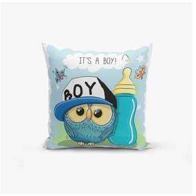 Dziecięca poszewka na poduszkę 43x43 cm Boy Owl – Mila Home