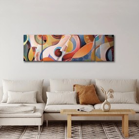 Obraz - Muzyczny abstrakt (170x50 cm)
