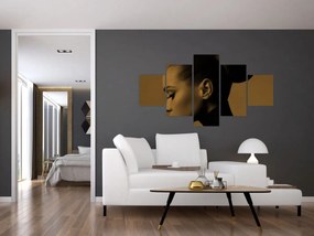 Obraz - Kobieta z profilu (125x70 cm)