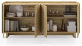 Komoda w dekorze dębu w naturalnym kolorze 180x80x40 cm Daira – Marckeric