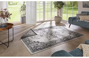 Czarno-kremowy dywan odpowiedni na zewnątrz NORTHRUGS Borbon, 80x150 cm