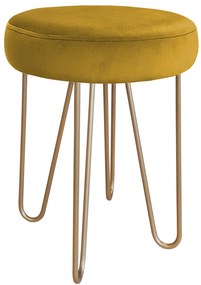 Taboret Venus HAIRPIN noga złota MG15