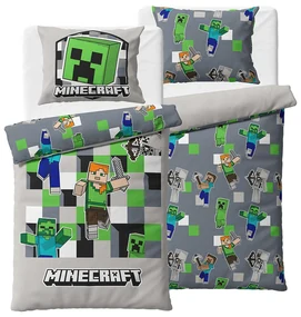 Pościel dziecięca Minecraft Odkryj swój świat, 140x 200 cm, 70 x 90 cm