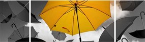 Obraz żółtego parasola (170x50 cm)