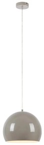 Szarobeżowa lampa wisząca z metalowym kloszem ø 28 cm Pop – Markslöjd