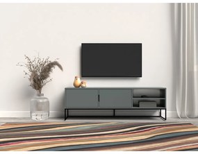 Szarozielona szafka pod TV 176x57 cm Lipp – Tenzo