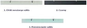 Mleczna elegancka półka szklana 100x10 - Imker