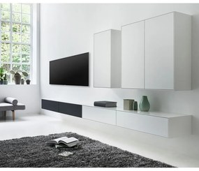 Czarno-biały zestaw szafki pod TV i 2 komód Edge by Hammel – Hammel Furniture