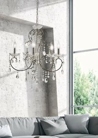 Żyrandol kryształowy w stylu glamour - 3X K153 H2-K54