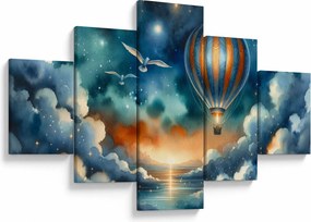 Obraz - Lot pod nocnym niebem (125x70 cm)