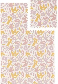 Kwiatowa mata dziecięca w różowym kolorze Flora