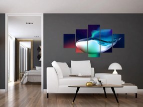 Obraz - Wieloryb w kosmosie (125x70 cm)