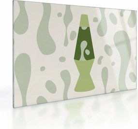 Obraz na szkle - Hipisi, lampa lawowa (70x50 cm)