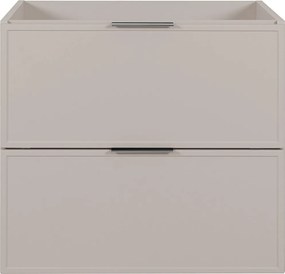 Szafka łazienkowa, Kaszmir, srebrny uchwyt, 46 x 60 x 57 cm